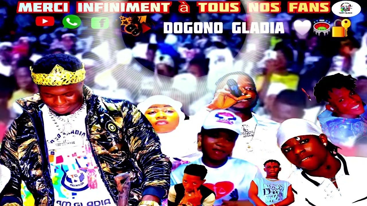 LE ROI INTOUCHABLE DOGONO IBA ET AMI GLADIATRICE REMERCIEMENT A TOUT MES FANS 25 JANVIER
