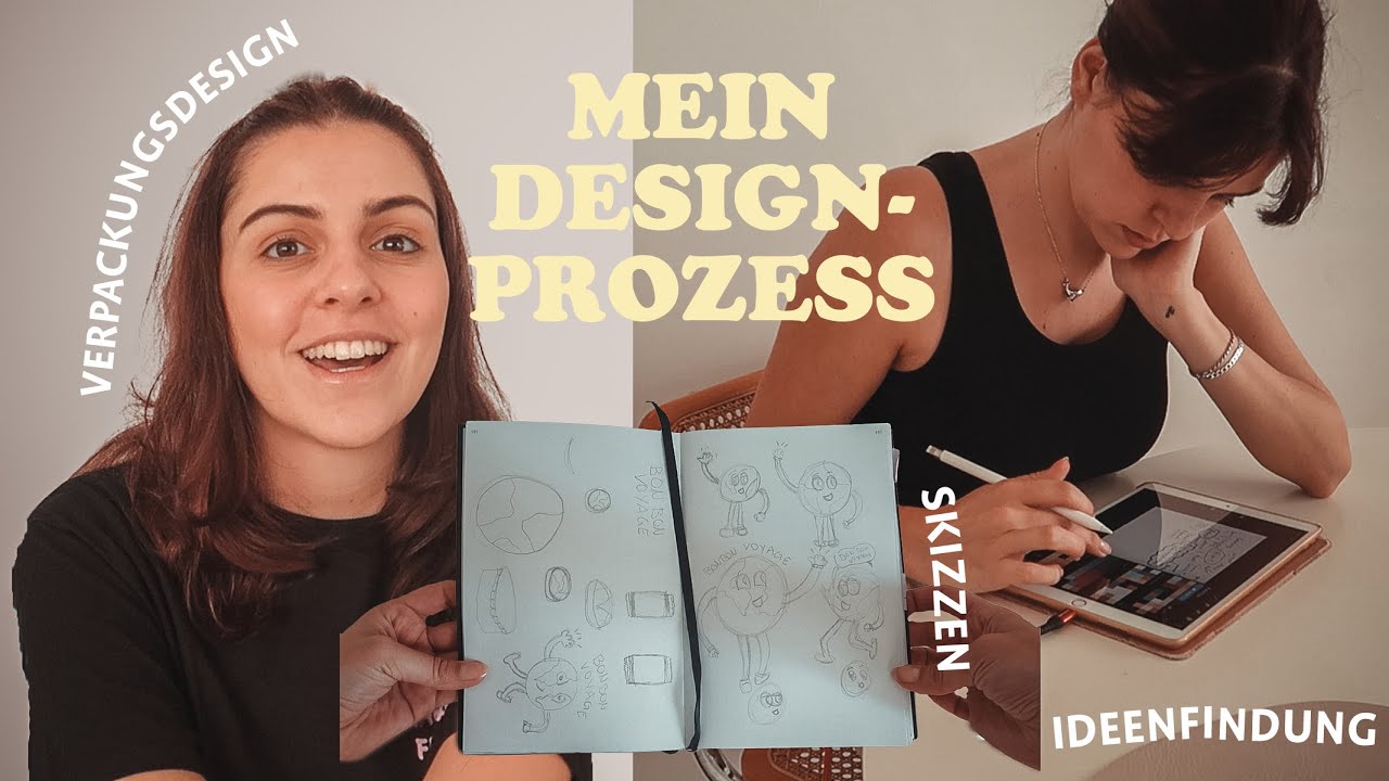 Designprozess im Mediendesign Studium: Wir gestalten eine Süßigkeiten Verpackung 🍫📐 (IU-Studium)