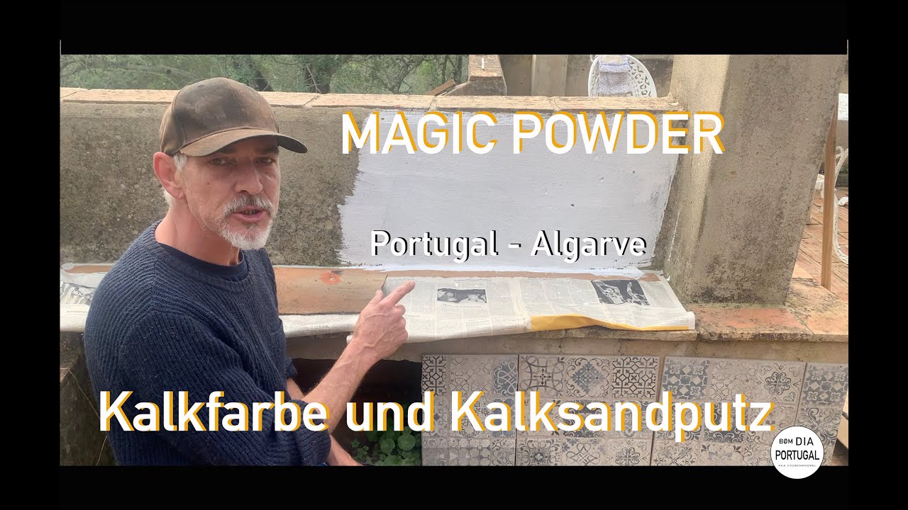 Magic Powder   Kalkfarbe und Kalk Sand Putz