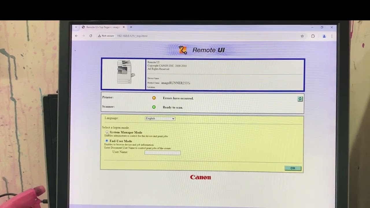 How to setup driver scan send for canon iR 2530/2535/2545/2520/ #របៀបតំឡើងdriver scan