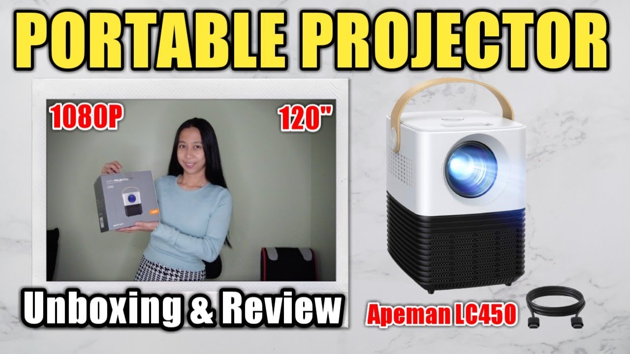 Best Portable Projector 2021 Native 1080p Apeman LC450 (Unboxing & Review)