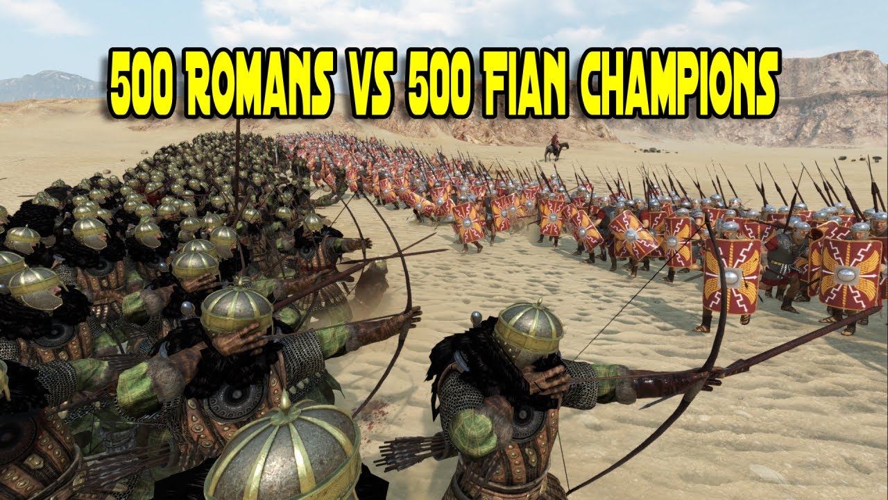500 Romans vs 500 Fian Champions - Mount & Blade 2: Bannerlord
