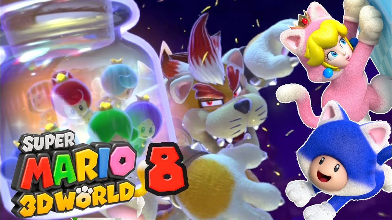 Jusqu'au Bout de Super Mario 3D World - C'est La Fin Pour Bowser ! (Dernier Boss / Monde 8)