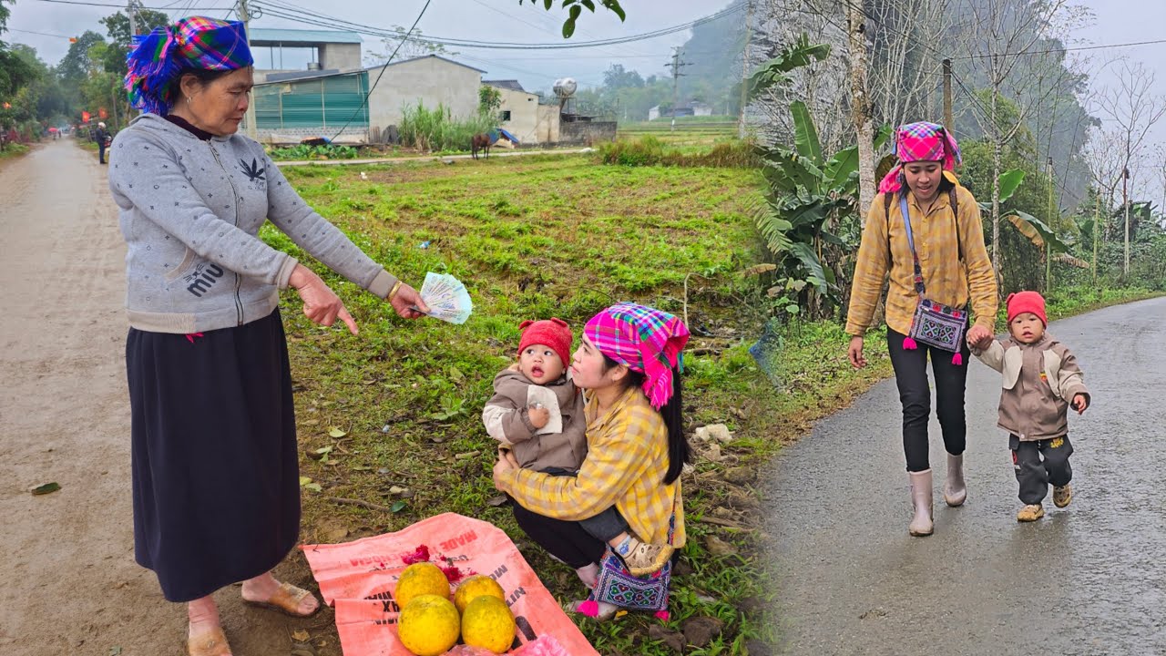 The single mother was shocked when her cruel mother-in-law bought all the fruit she was selling.