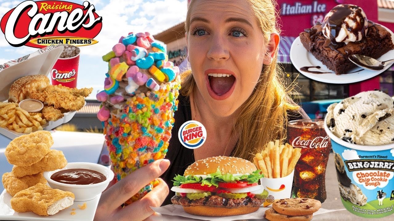 6,000+ CALORIE SUNDAY FUNDAY CHEAT DAY | SATISFYING MY CRAVINGS | SWEET VS SAVORY FOODS