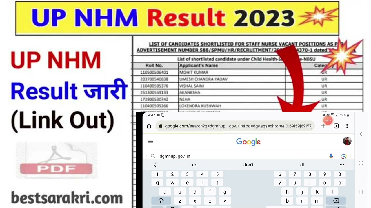 up nhm Result latest news | up nhm new list Realese | up nhm latest update today | up nhm Result