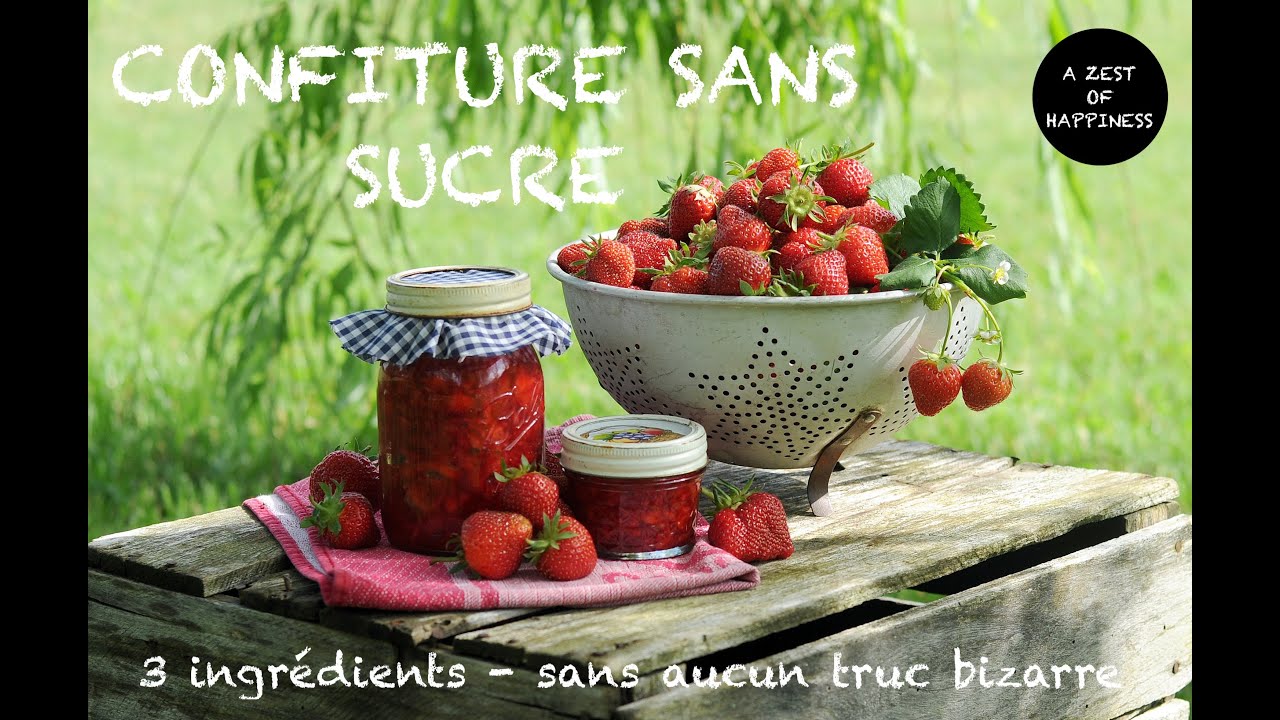 Confiture maison VRAIMENT sans sucre (ni édulcorant, ni dattes, ni miel) avec un ingrédient secret