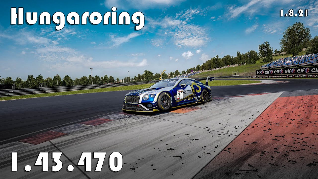 Assetto Corsa Competizione | Bentley Continental GT3 | Hungaroring | 1.43.470 (Hotlap + FREE Setup)