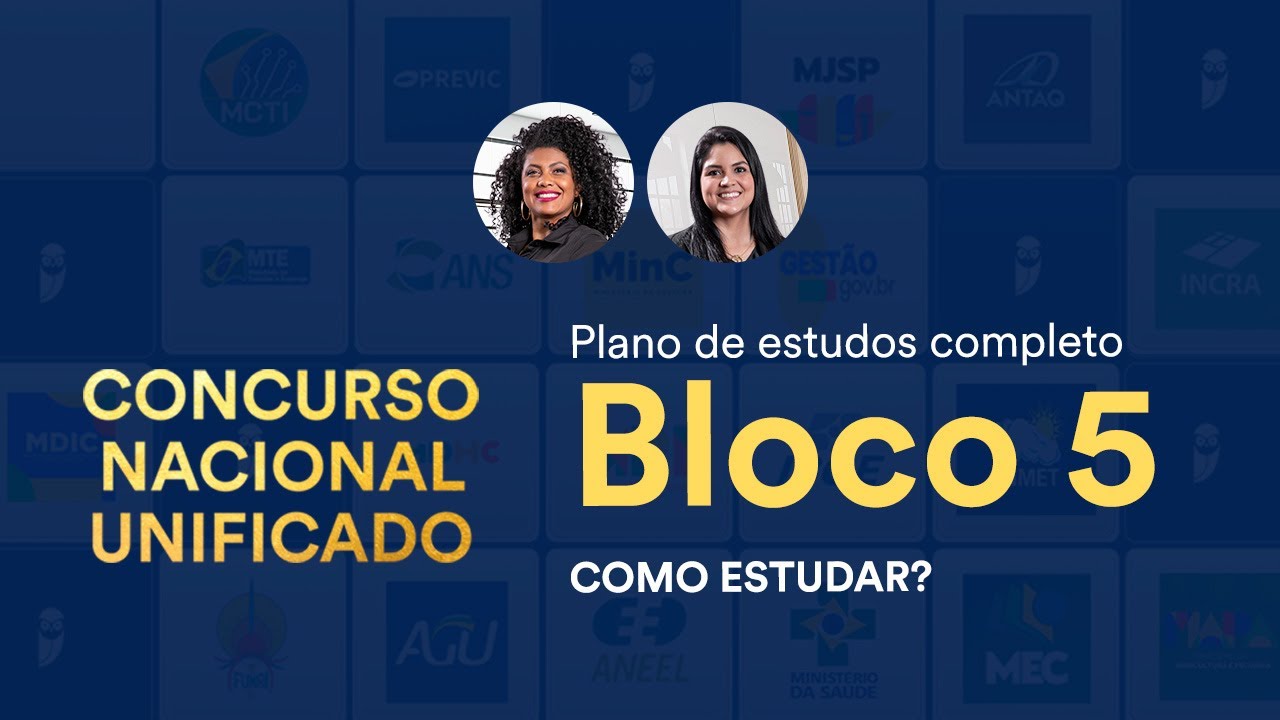 CNU - Plano de estudos completo Bloco 5: Educação, Saúde, Desenvolvimento Social e Direitos Humanos