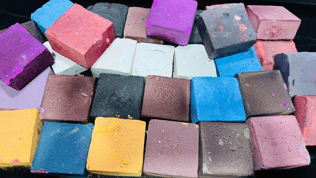 Dusty Dyed Chalk ASMR Reform | Oddly Satisfying ASMR 
