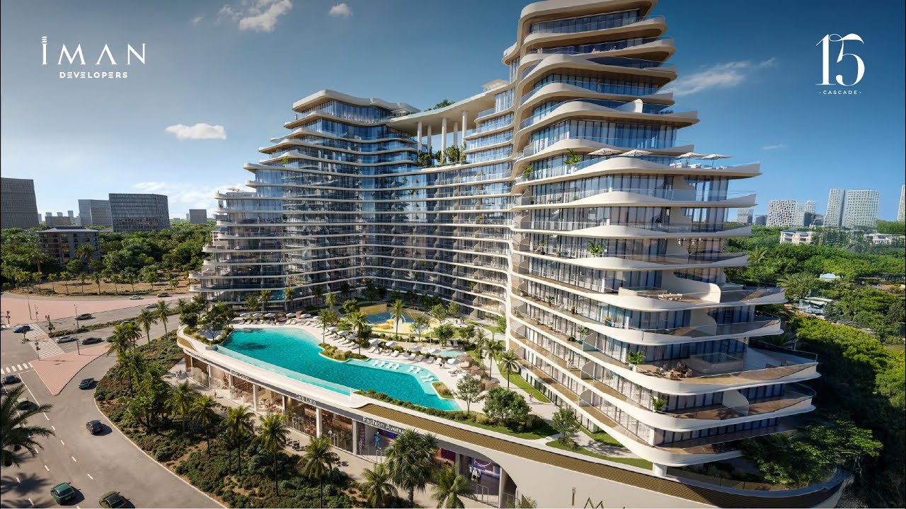 15 Cascade featured by Versace Ceramics | Iman Developers | Elevating Modern Living