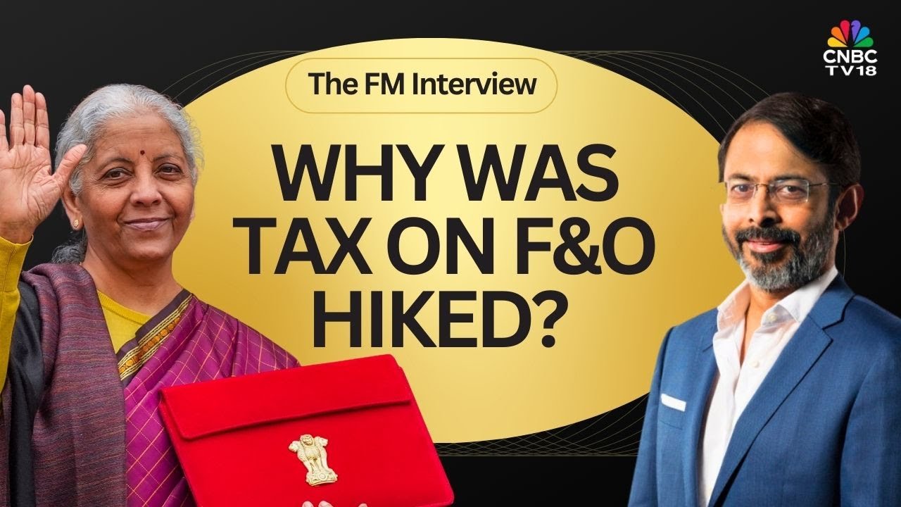 FM Sitharaman On Increasing STT On Derivatives | Nirmala Sitharaman Exclusive Interview | Budget