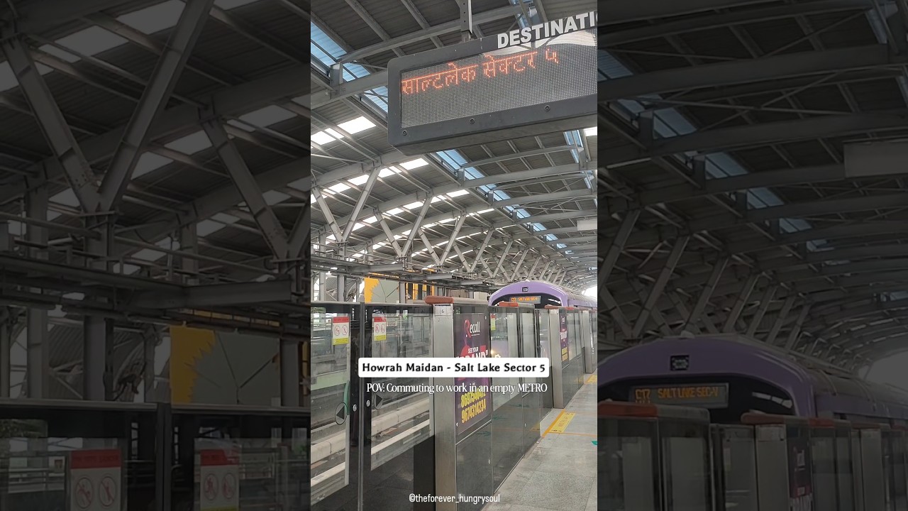 Howrah Maidan - Saltlake Sector V Metro Ride | Green Line Metro | Kolkata Metro #kolkatametro