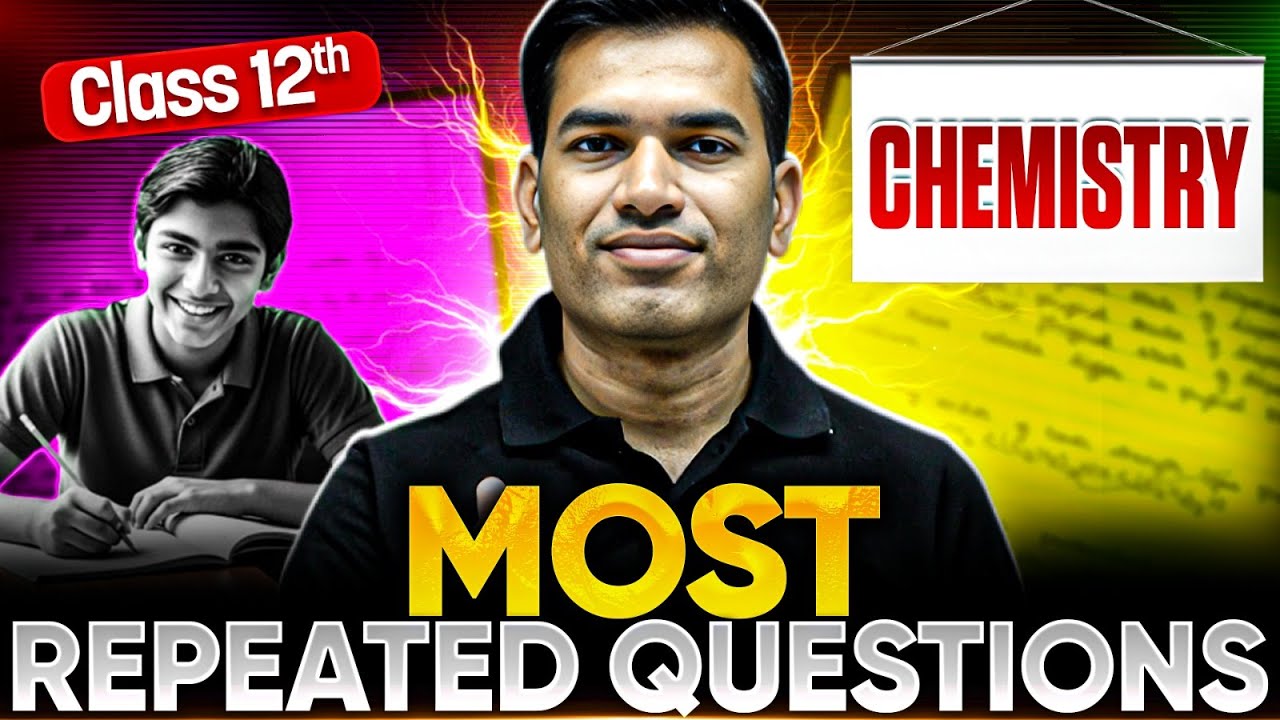 MP Board Class 12 Chemistry - Most Repeated Questions 🔥| Board 2026 Preparation | Vishnu Sir
