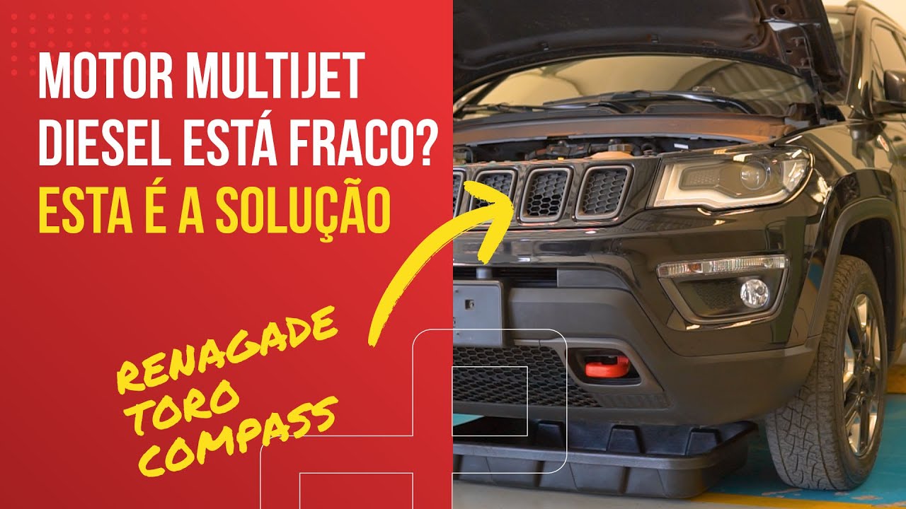 Compass, Renagade ou Toro FRACO? Vamos RESOLVER! +Revisão do motor diesel Multijet