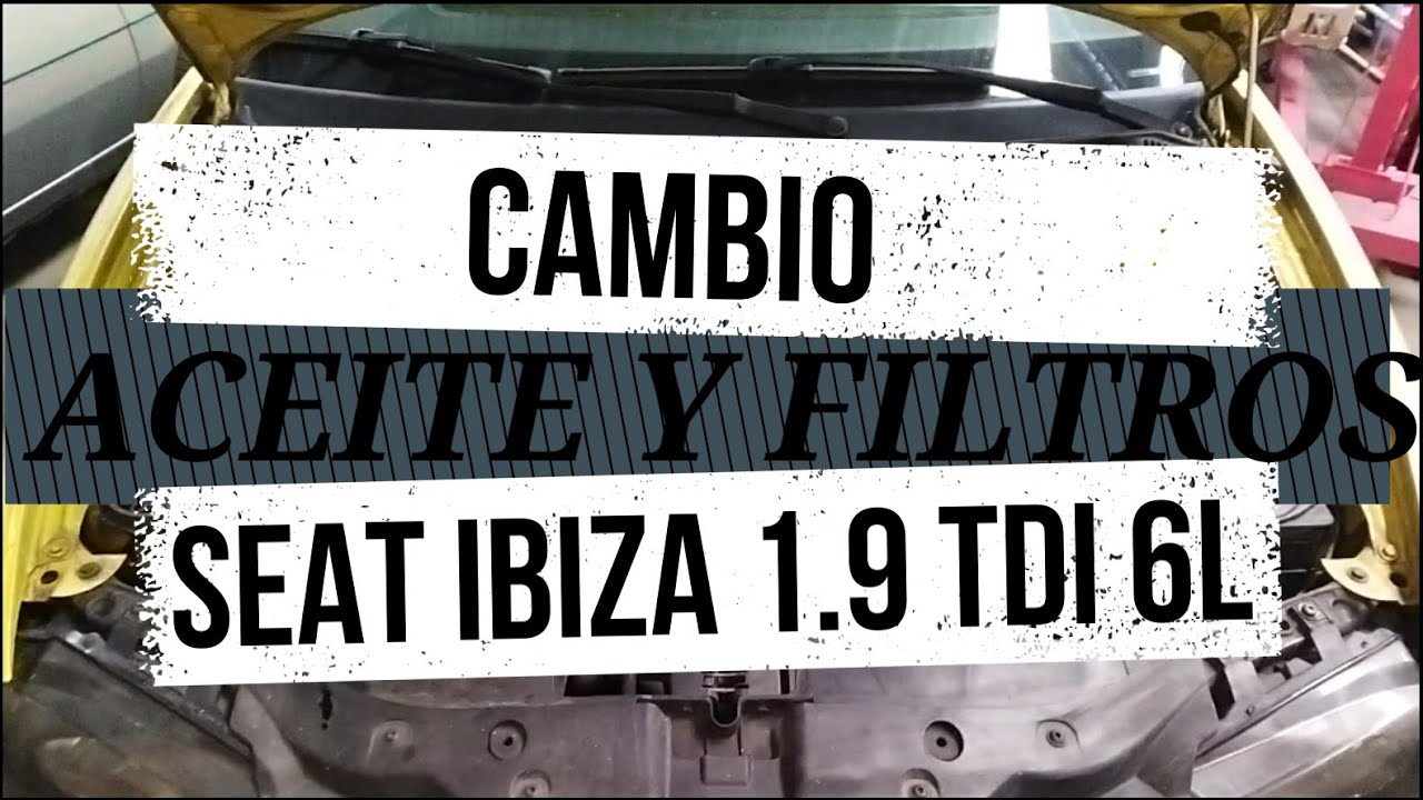 SEAT IBIZA 1.9 TDI 6L.CAMBIO DE ACEITE Y FILTROS ( MANTENIMIENTO )