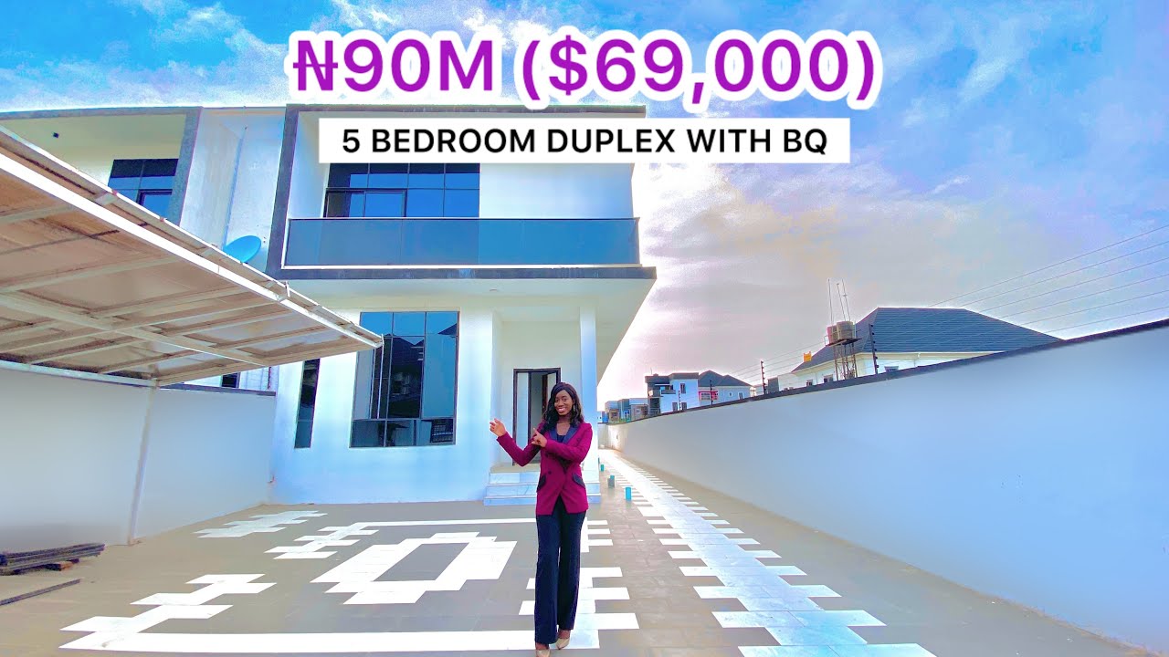 Inside a ₦90M ($56,300) Massive Affordable 5 Bedroom Duplex in Ajah Lekki Lagos