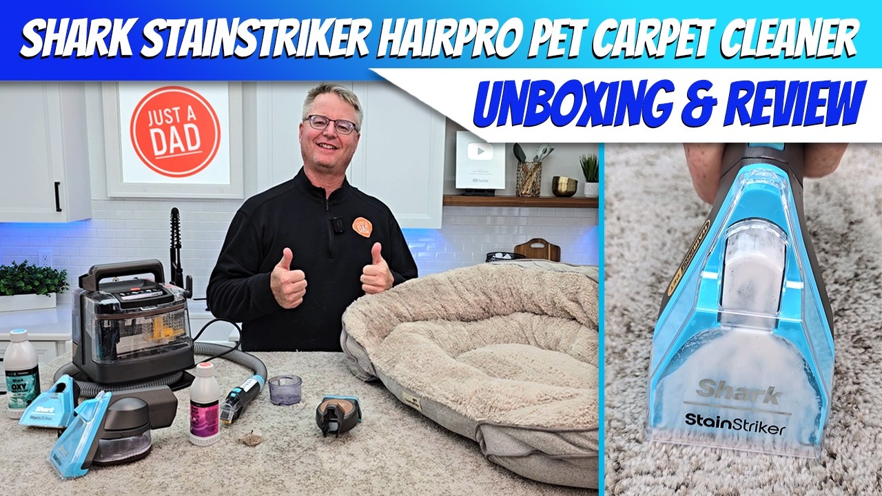 Shark StainStriker HairPro Pet Portable Carpet Cleaner PX251 UNBOXING & REVIEW