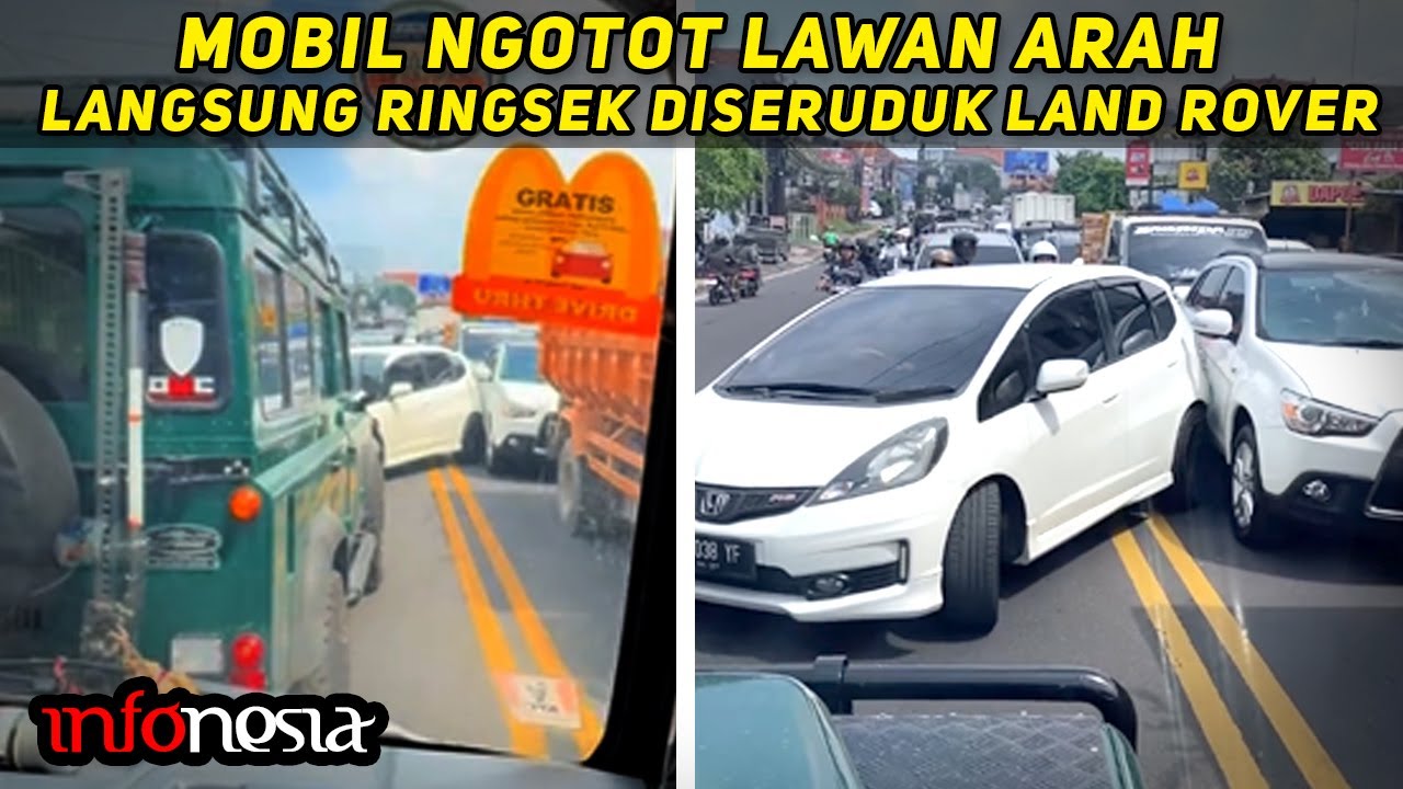 PUAS BANGET LIATNYA...! Aksi Pengendara Lawan Arah Dibikin Kapok