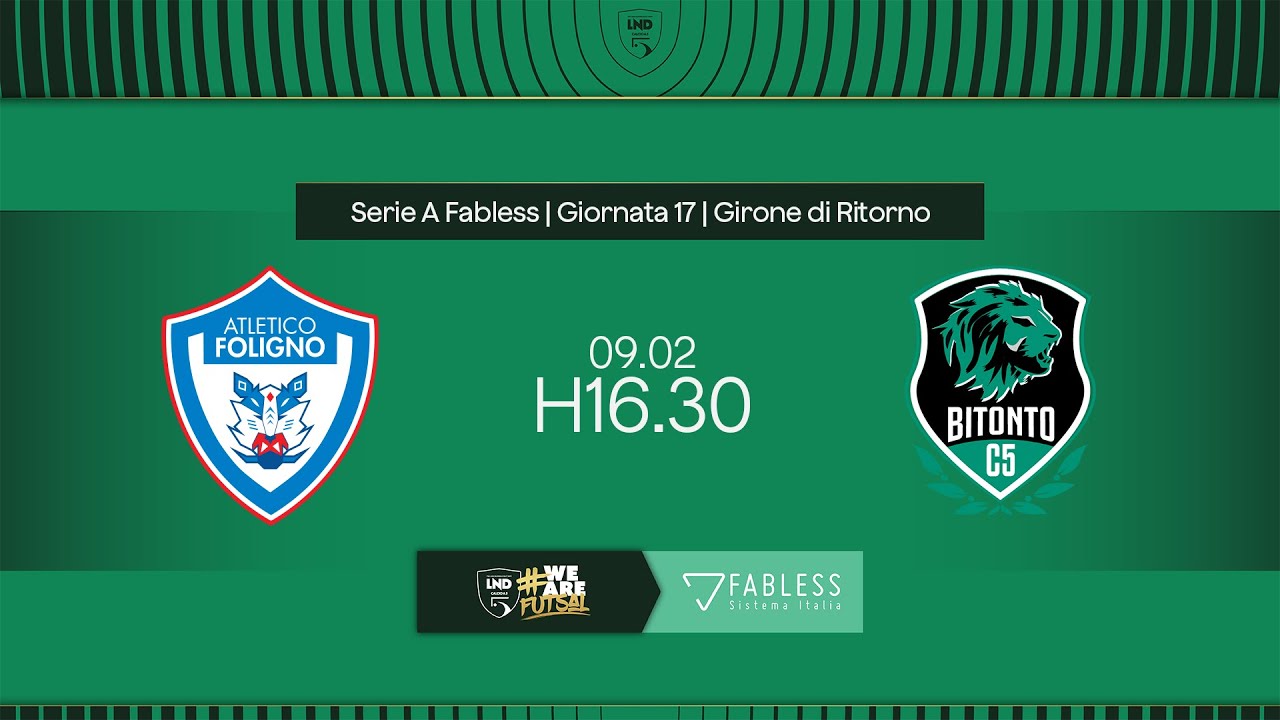 Atletico Foligno-Bitonto 2-7 | 17ª giornata | Serie A Fabless 2024/2025