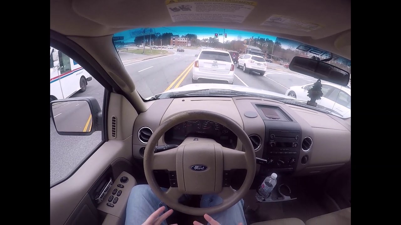 2005 Ford F-150 king cab 2wd 5.4 triton 3v V8 POV test drive owner review 0-60