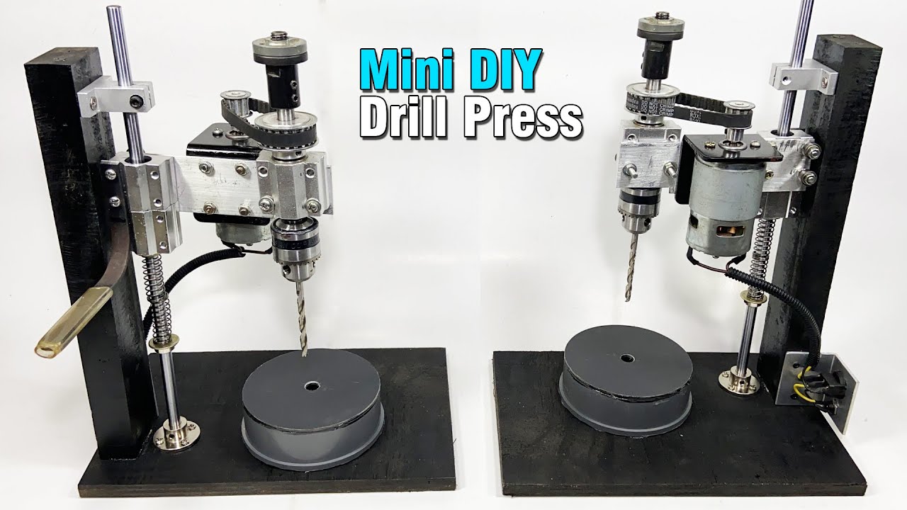 How to make a drill press machine at home using 775 motor and Linear Rail Shaft