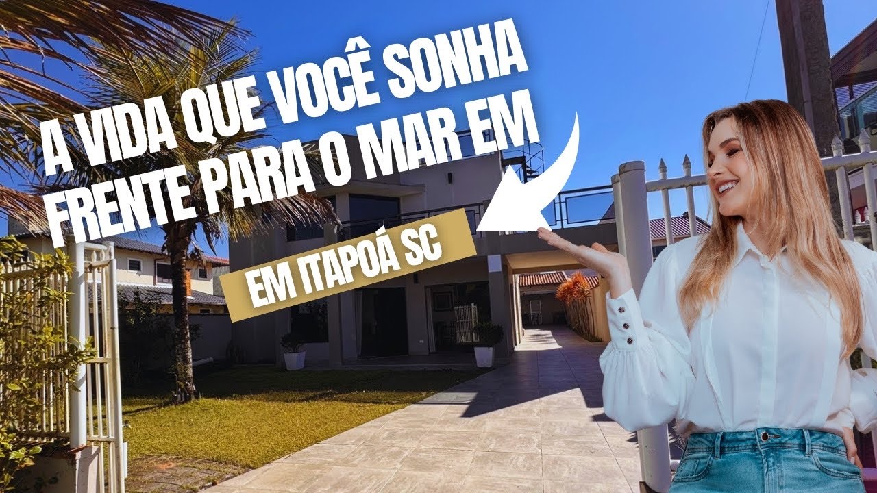 Casa frente mar com lazer completo na Barra do Saí | R$ 1.890.000 | Itapoá, SC