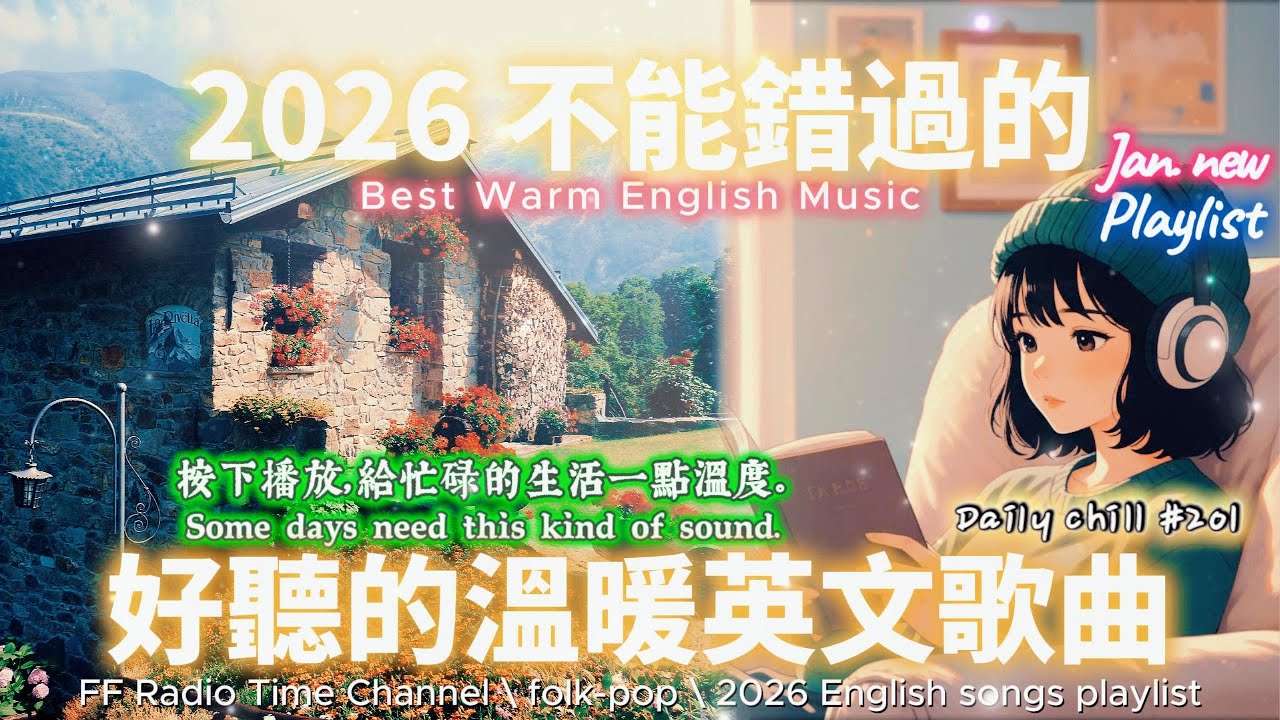 【🎶🌱 2026 讓心情平靜好聽的溫暖英文歌單🏡📖】🎧 無廣告溫暖系列英文歌｜讀書、專注、工作專屬最佳背景音樂 💼🎶｜folk-pop | #music #playlist #chill #vibes