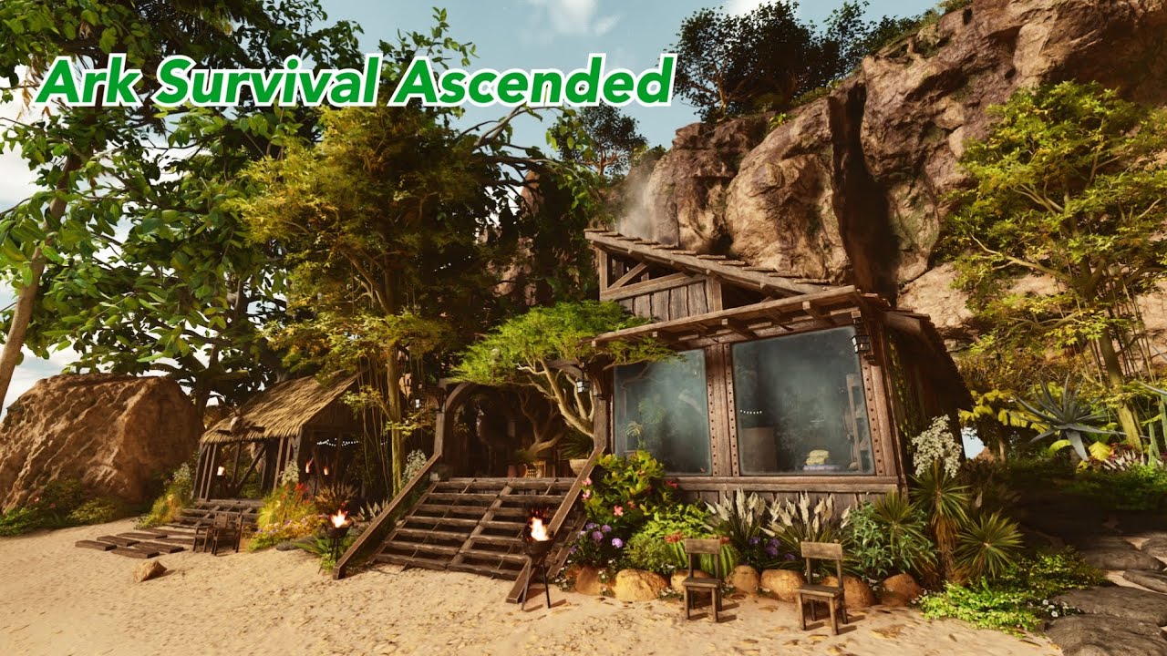 Ark Survival Ascended beach bar