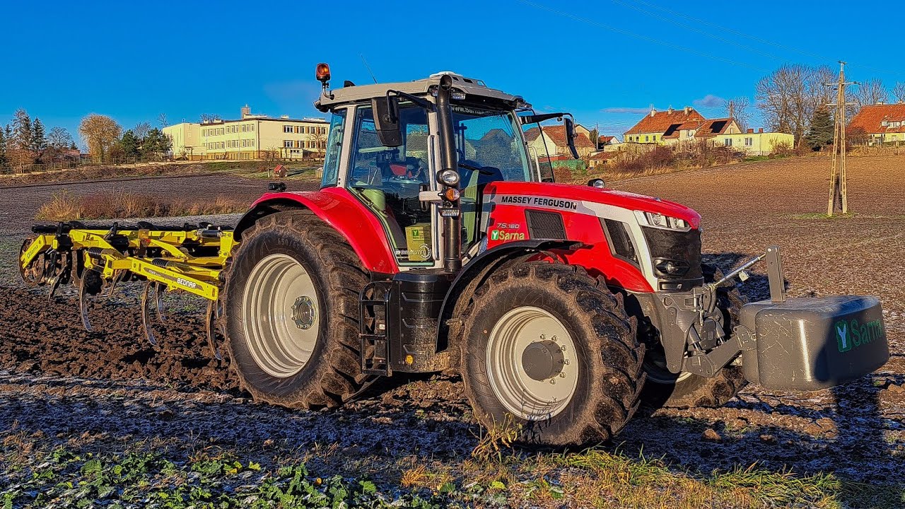 ✮Testy Ciągnika Massey Ferguson 7S.180 |✔Bednar Fenix FN 3000L ✮ Zimowa Uprawa Bezorkowa✮