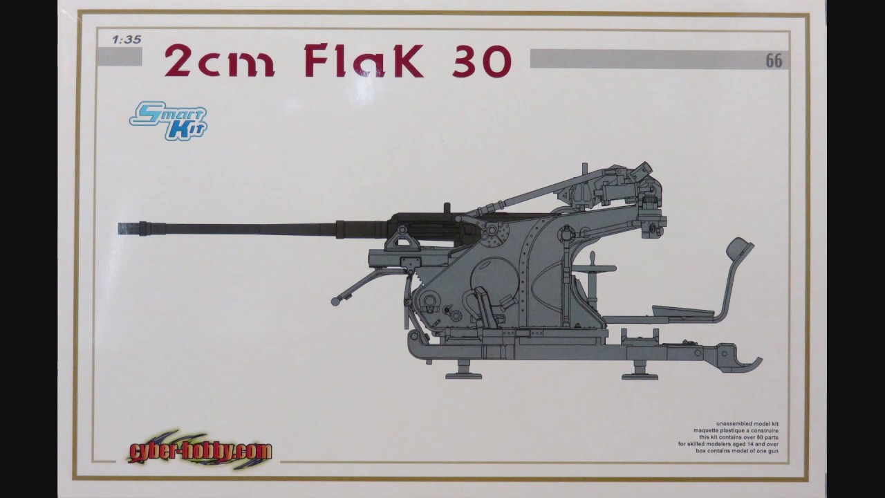 1/35 Cyber Hobby 2cm Flak 30 Kit# 6722