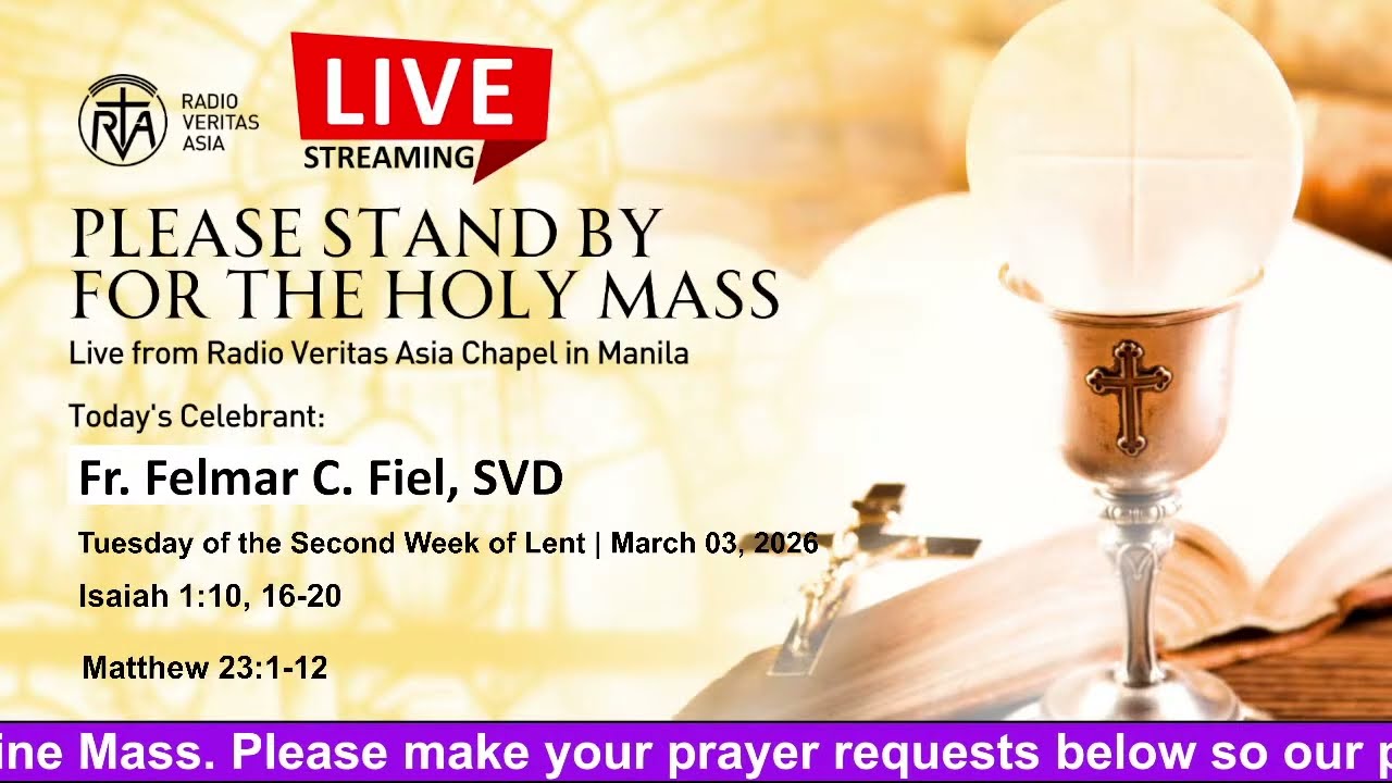 LIVE MASS | Tuesday of the Second Week of Lent | MARCH 3, 2026
