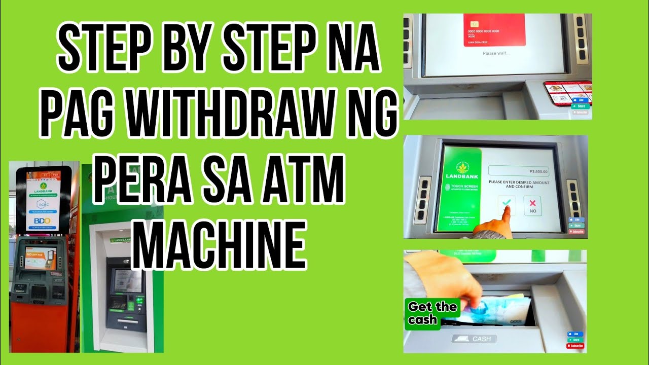 How to withdraw from the ATM machine | Landbank | 7/11 | DBP | BDO | China bank | ATM Machine.