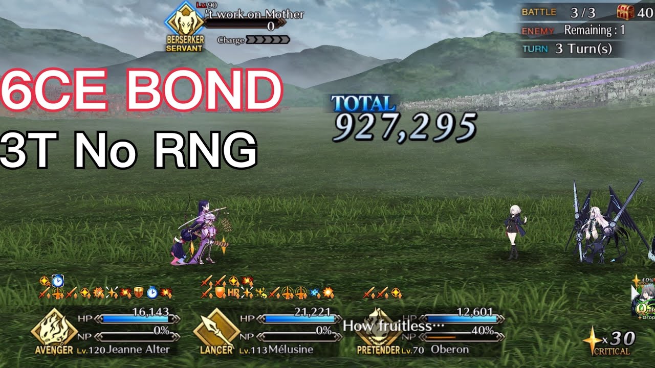 FGO - GUDAGUDA Super Goryokaku Free quest 90++   3 turn