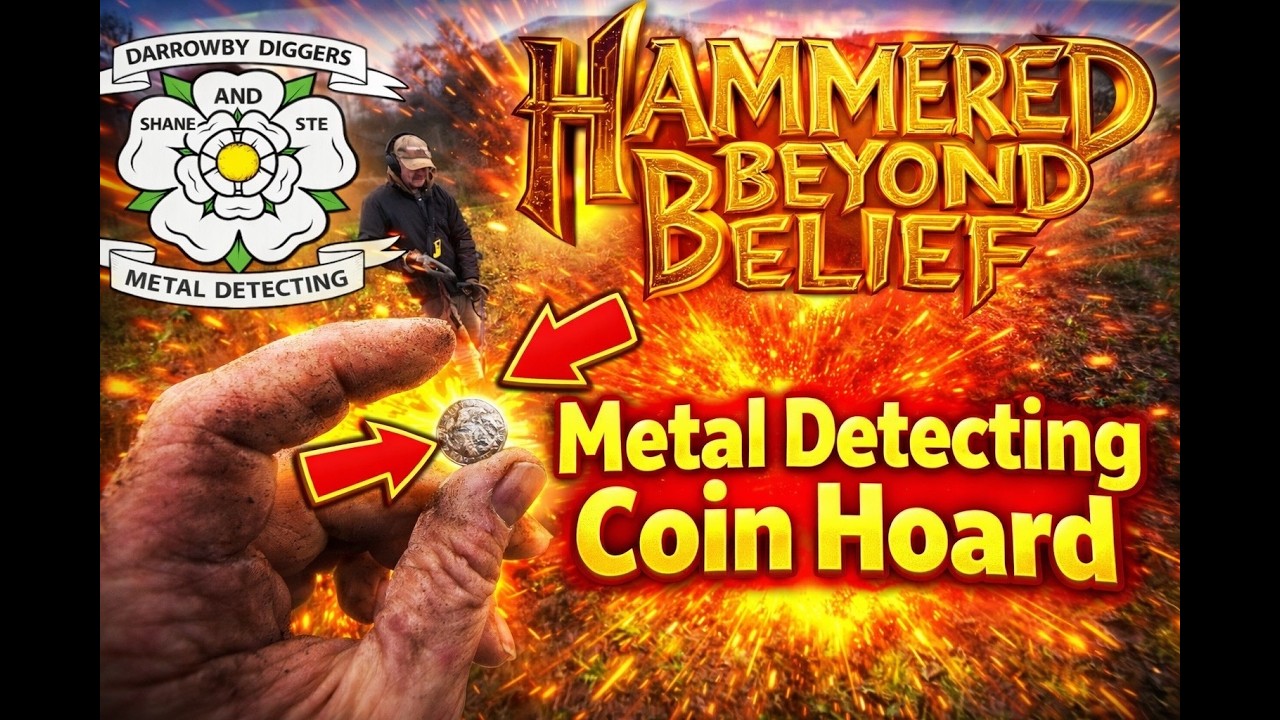 metal detecting coin hoard