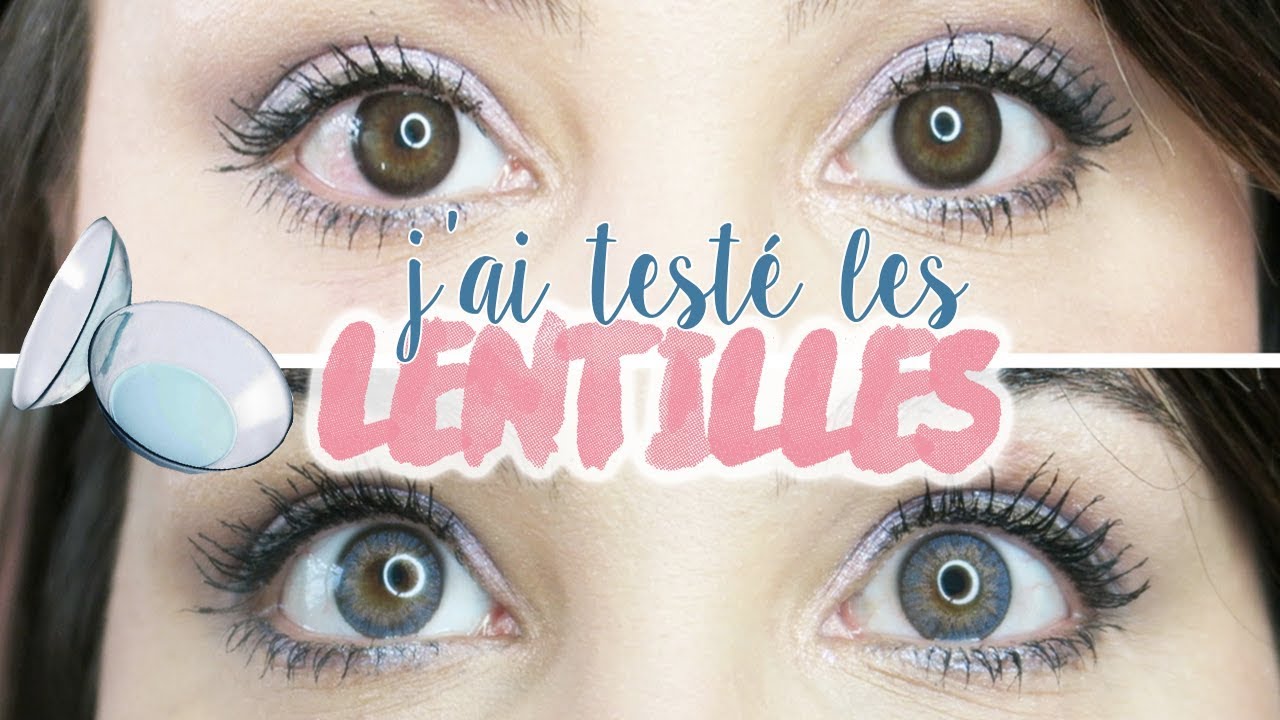 J'AI TESTÉ : Les lentilles de contact bleues !