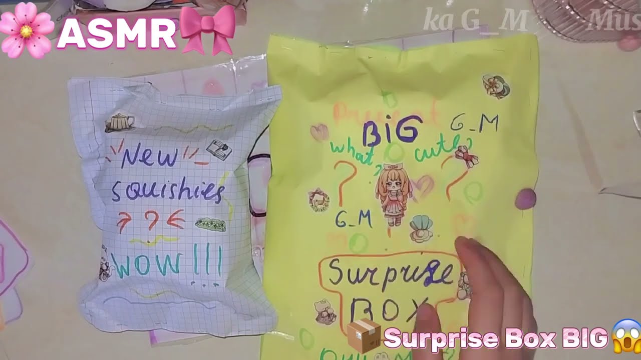 |🍭ASMR🎀| UNBOXING📦BIG SURPRISE😱BOX AND🫐NEW SQUISHIES‼️GIGIANT GIFT🎁OMG😳cute🌸WHAT💸 SUBSCRIBE ❤squishy