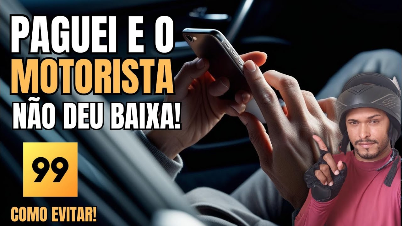 Paguei e o motorista da 99 colocou como n&atilde;o pago! Como evitar.