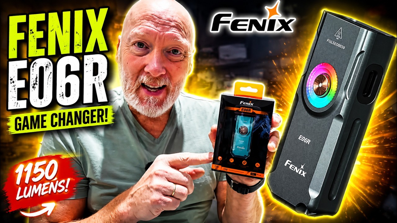 Обзор EDC Fenix ​​E06R RGB LASER UV 700 Lumen