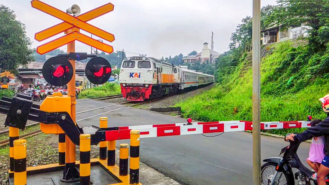 5 Palang Perlintasan Kereta Api Bogor Warna Kuning | WANTECH LEN | Alarm Unik