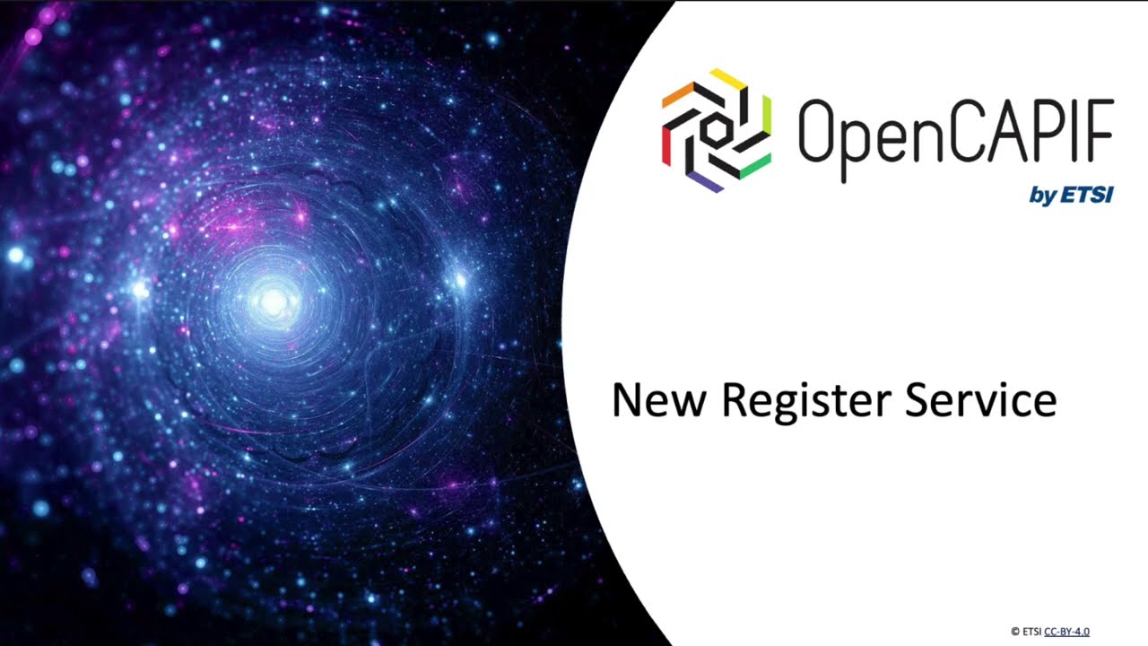 OpenCAPIF Demo - New Register