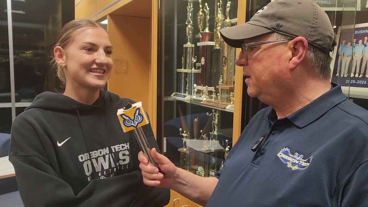 🦉 Freshman Ayla Marston following the Lady Owls 66-53 win at Bushnell Saturday 02.07.26