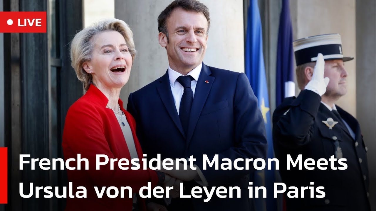 🔴LIVE: High-Level EU Talks: Macron Hosts Ursula von der Leyen | AC1W