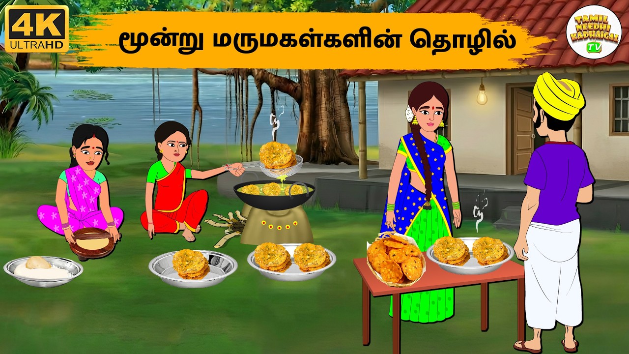 Stories In Tamil - மூன்று மருமகள்களின் தொழில் - Tamil Moral Stories- Needhi Kadhaigal