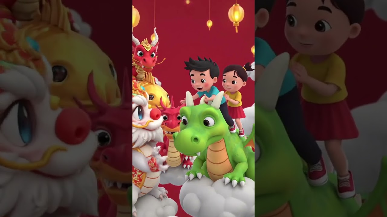 Chinese dragon funny cartoon 
