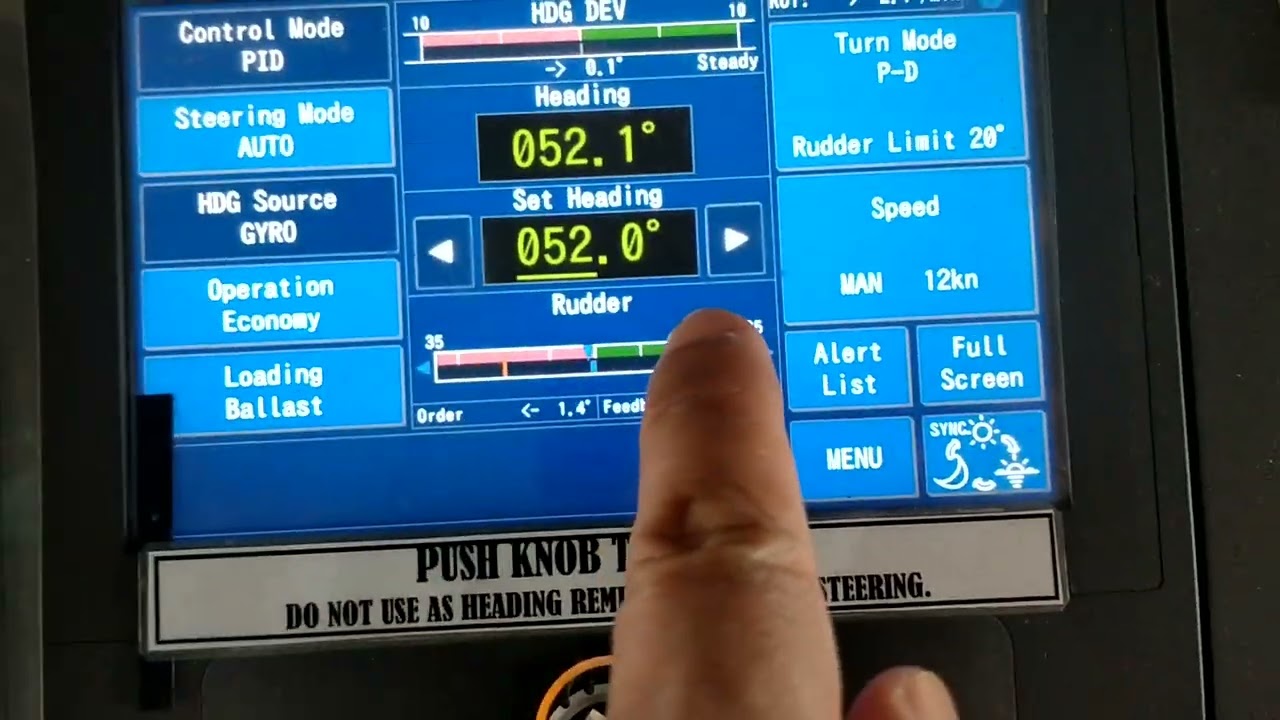 How to Test Off Course Alarm in Yokogawa CMZ900 Auto Pilot Steeriing