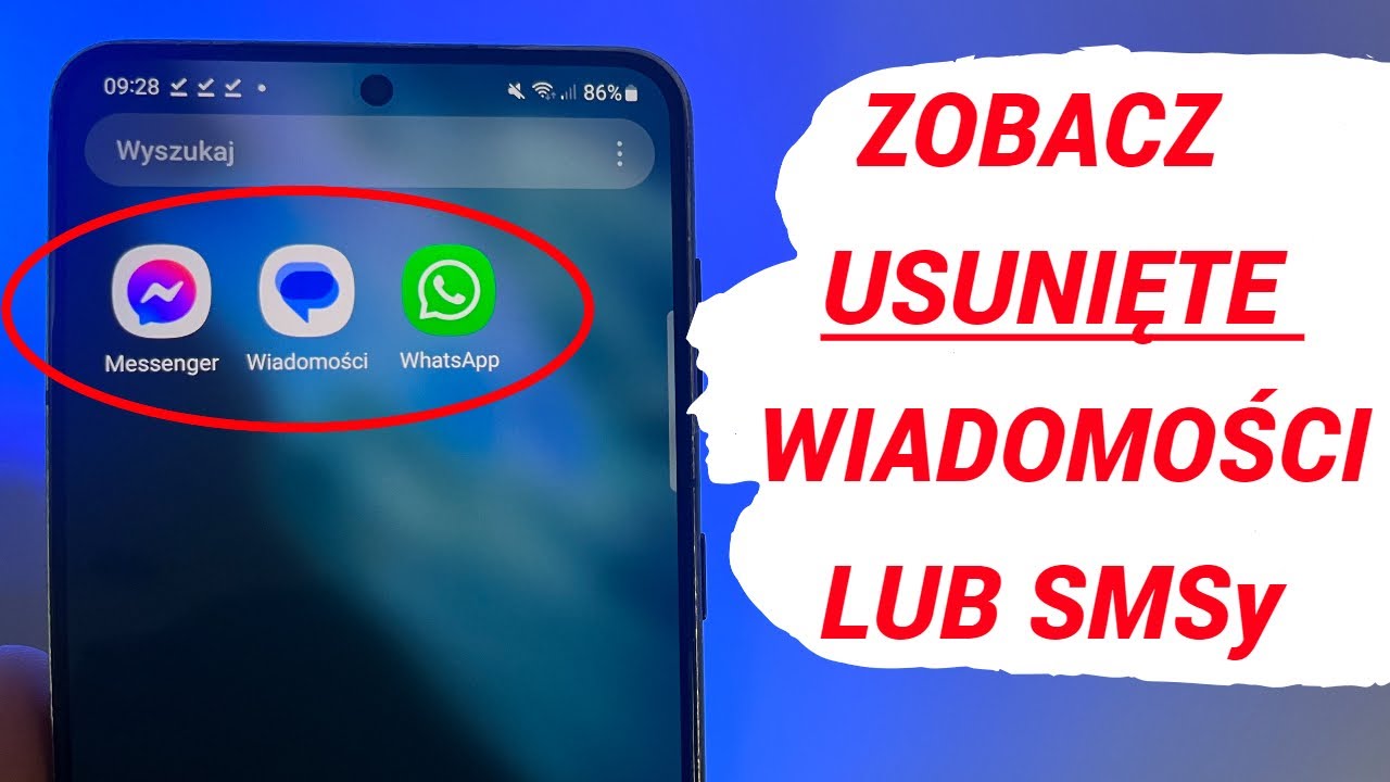 Zobacz usunięte wiadomości z Messenger, WhatsApp