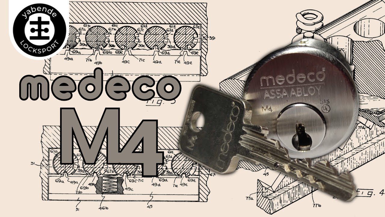 Medeco M4 picked and gutted