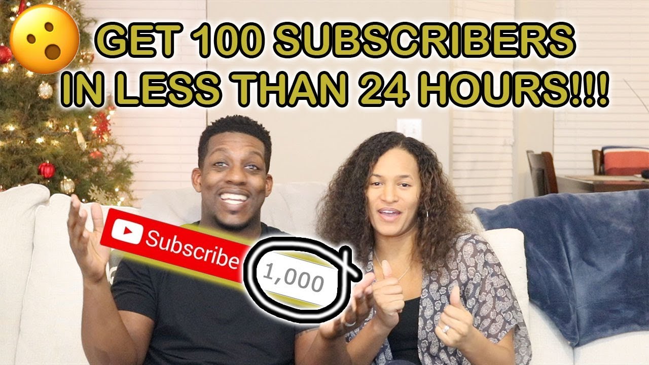 HOW TO GAIN 100 SUBSCRIBERS IN LESS THAN 24 HOURS !!! (EASY METHOD)