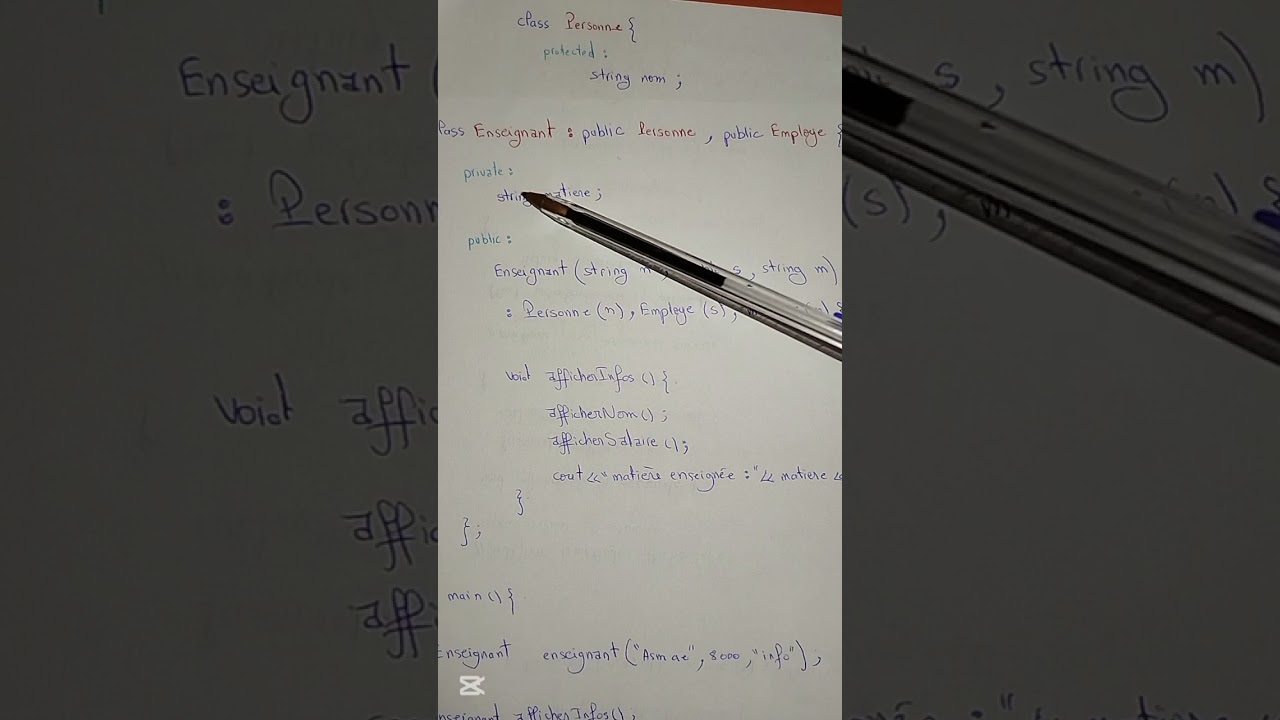 Type d'Héritage en c++ : héritage simple et héritage multiple